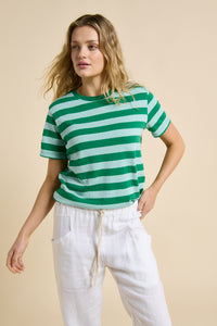Tilly Stripe Tee - Blue/Green