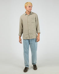 Linen Long Sleeve Shirt II - Khaki