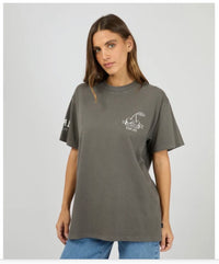 Cherry Pie Relaxed Tee - Charcoal