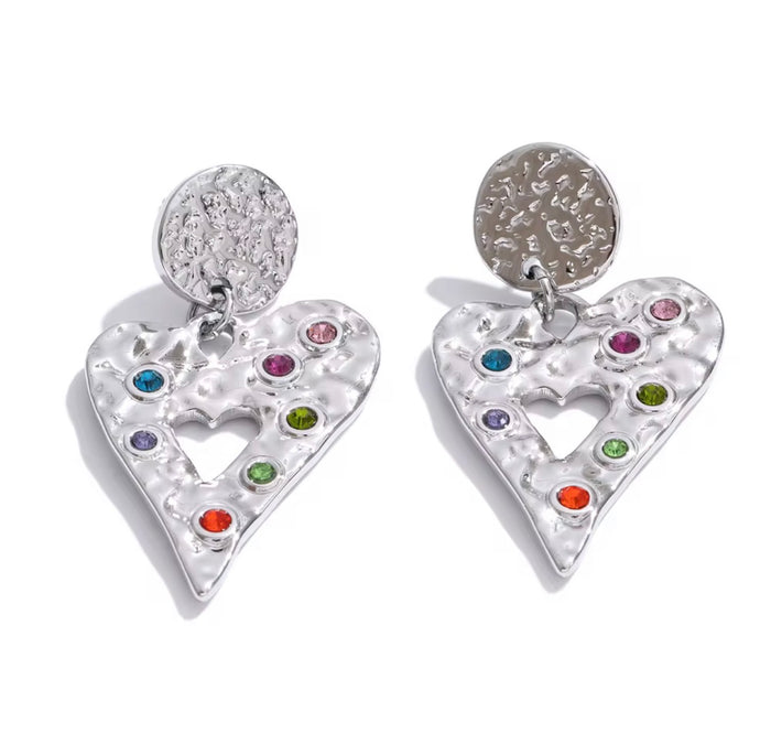 Confetti Heart Earrings