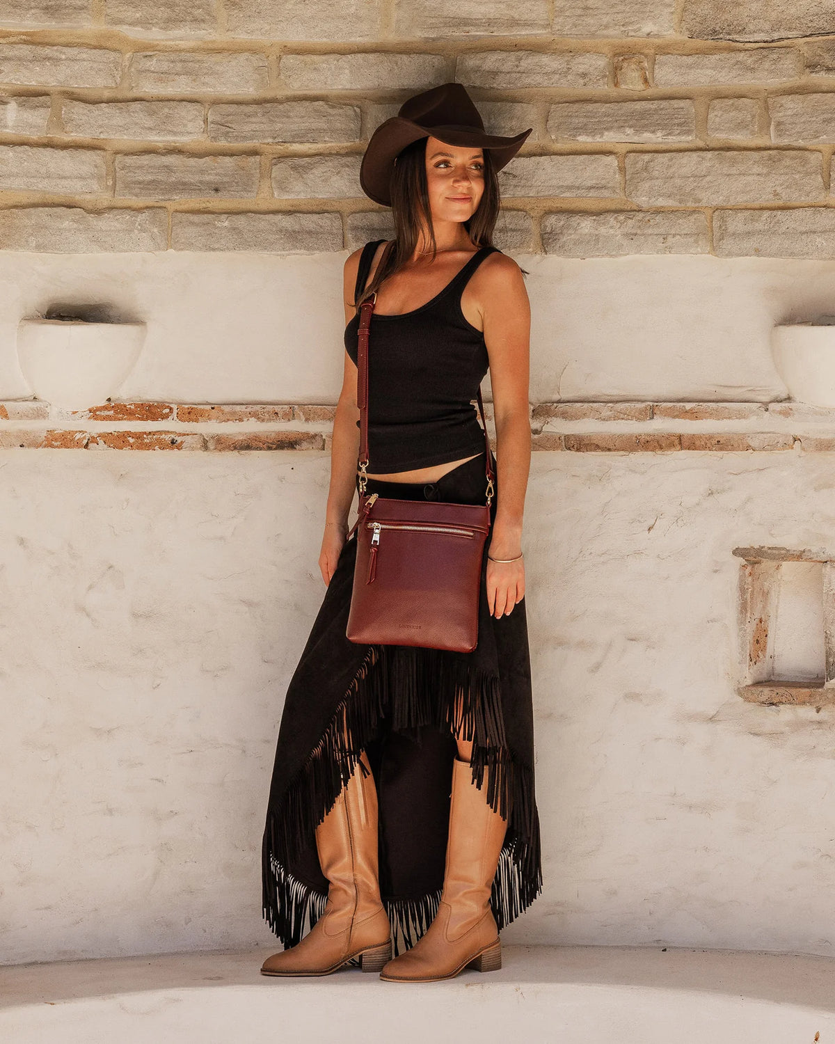 Cressida Crossbody Bag - Burgundy