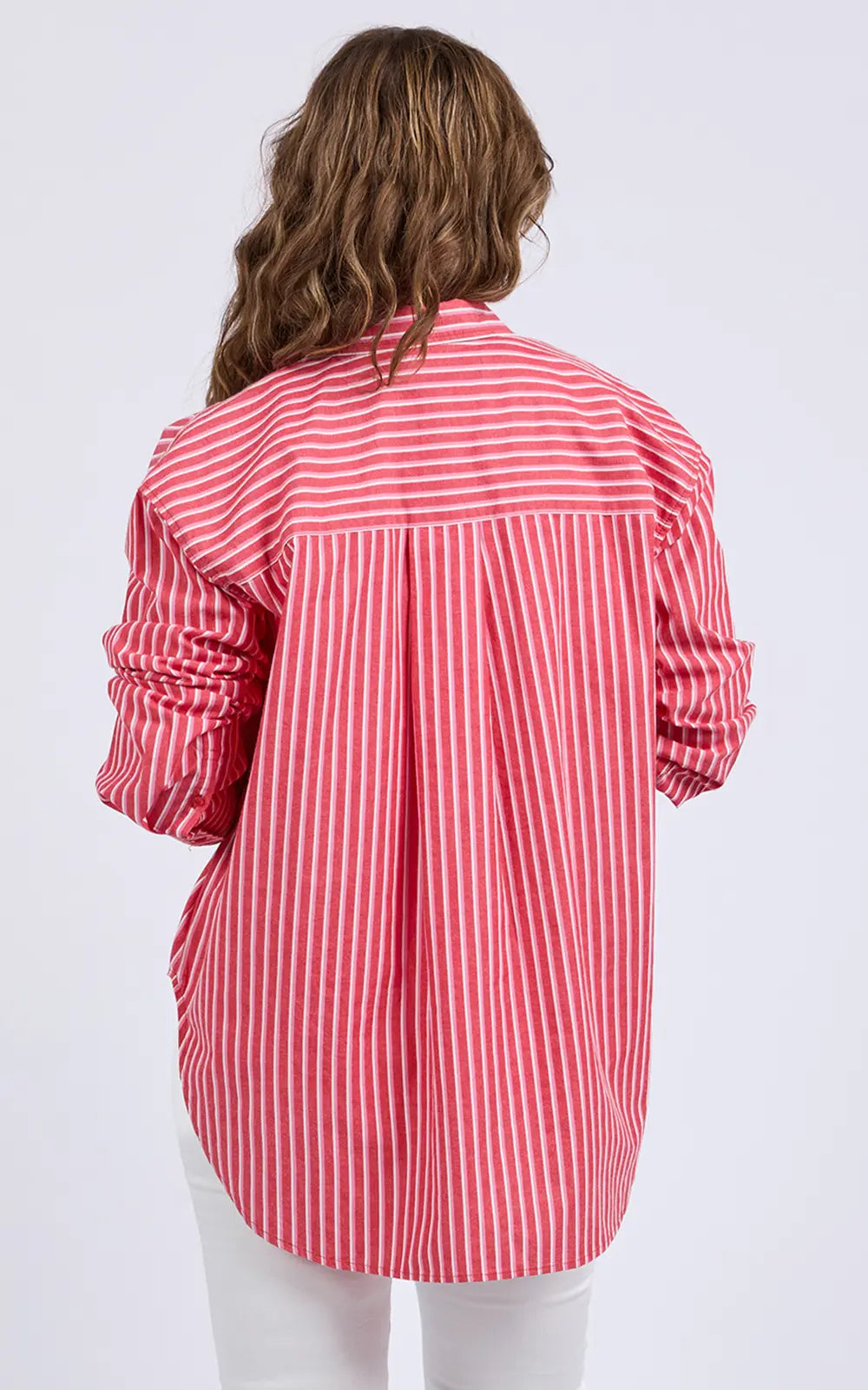 Frankie Striped Shirt - Cayene Stripe