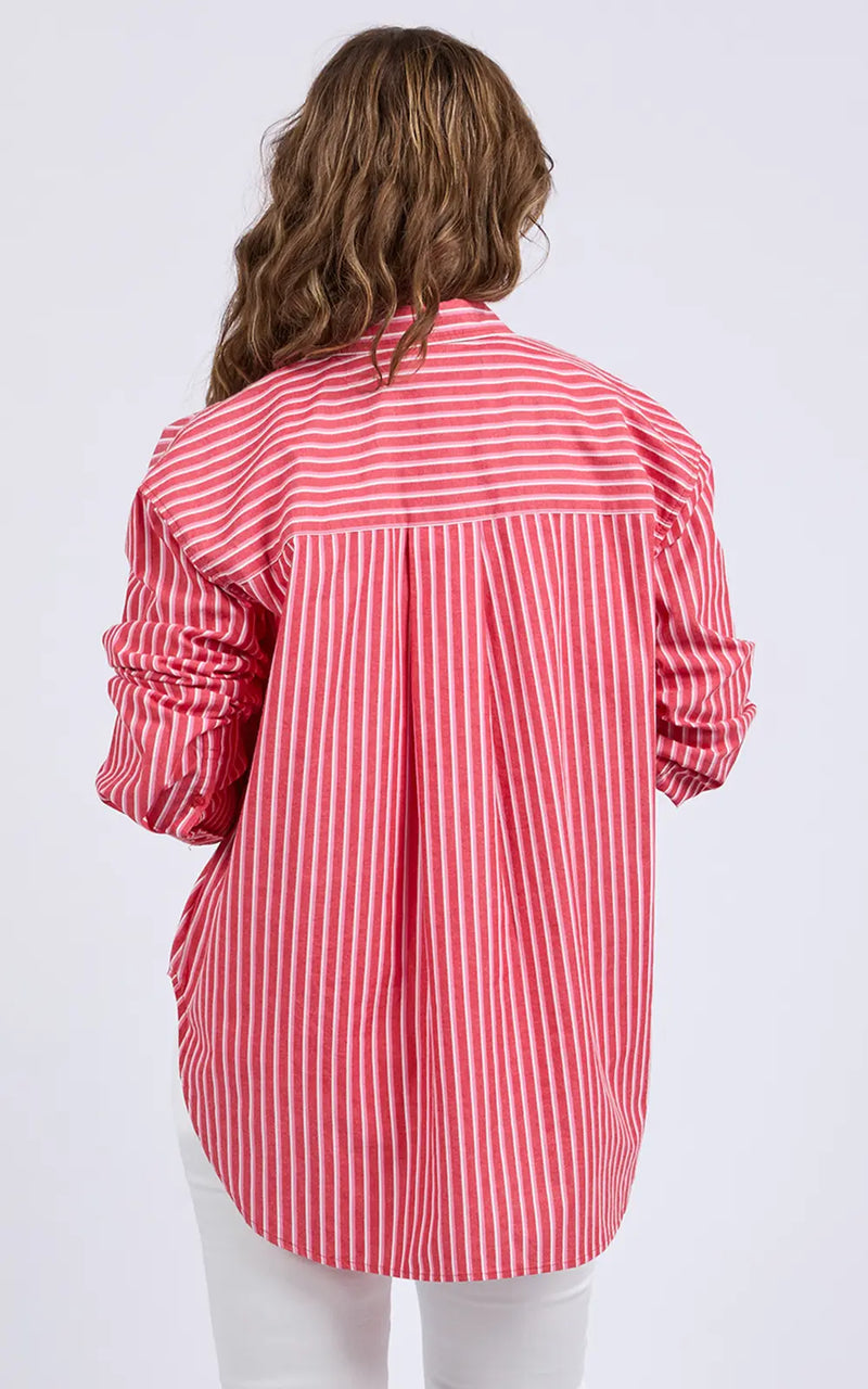 Frankie Striped Shirt - Cayene Stripe