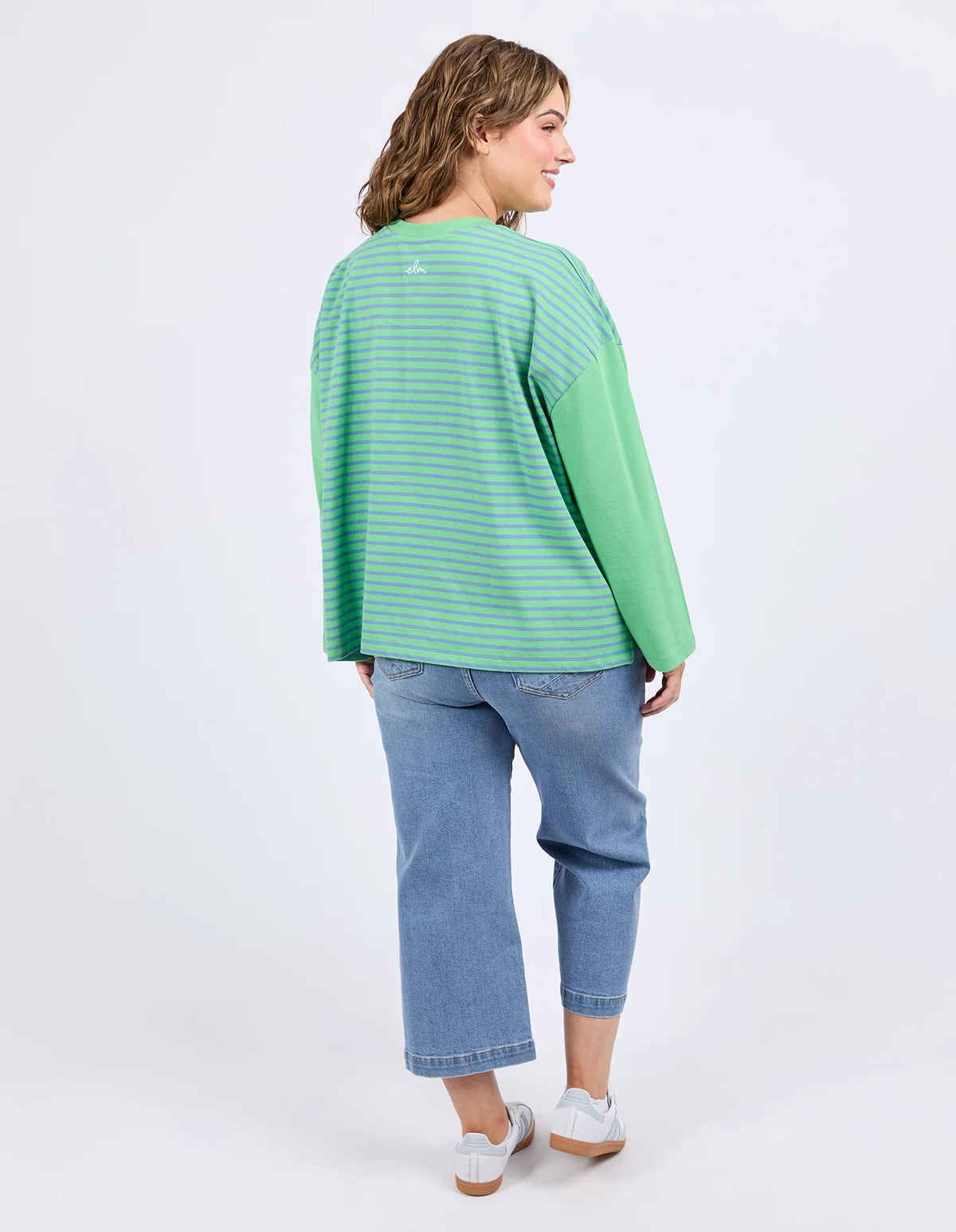 Kova Sweat - Dusk Blue And Green Stripe