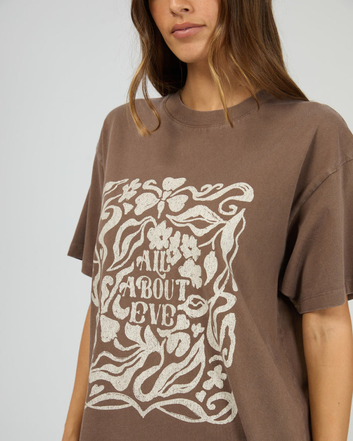 Fields Relaxed Tee - Coffee