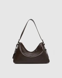 Roxanne Shoulder Bag - Chocolate. Louenhide