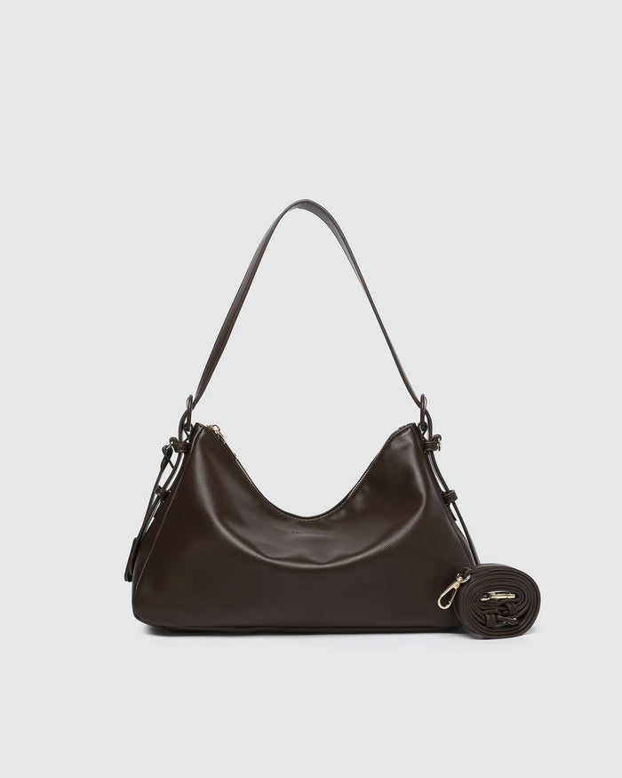 Roxanne Shoulder Bag - Chocolate. Louenhide