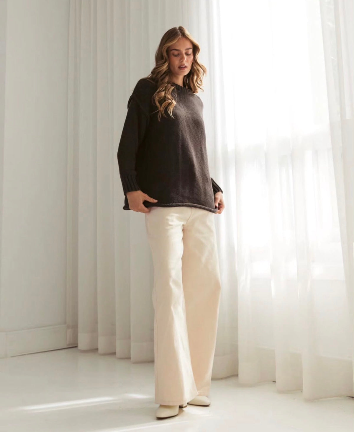 Antonia Knit Jumper - Chocolate