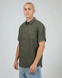Linen Short Sleeve Shirt II - Khaki
