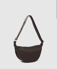 Sylvia Nylon Crossbody Bag - Chocolate