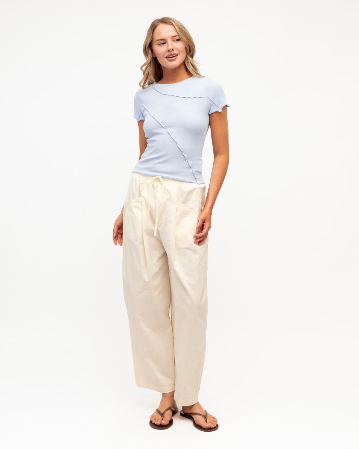 Sita Short Sleeve Tee - Soft Blue