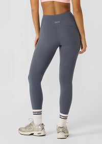 Amy No Ride Phone Pocket Full Length Leggings - Dark Powder Grey