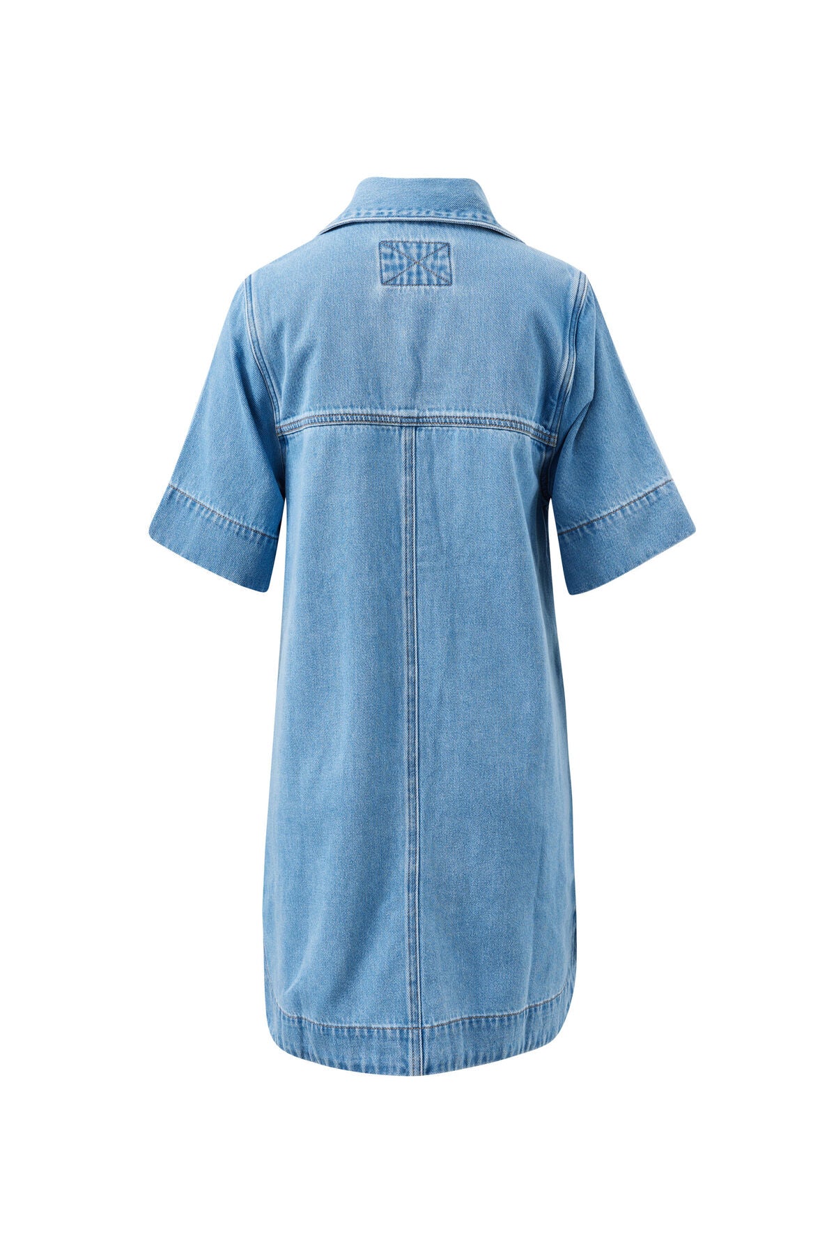 Bonnie Relaxed Shirt Dress - Vintage Blue