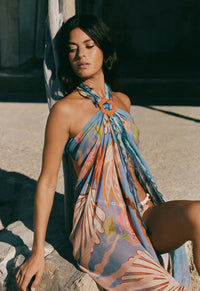 Oceana Travel Scarf - Sea Blue