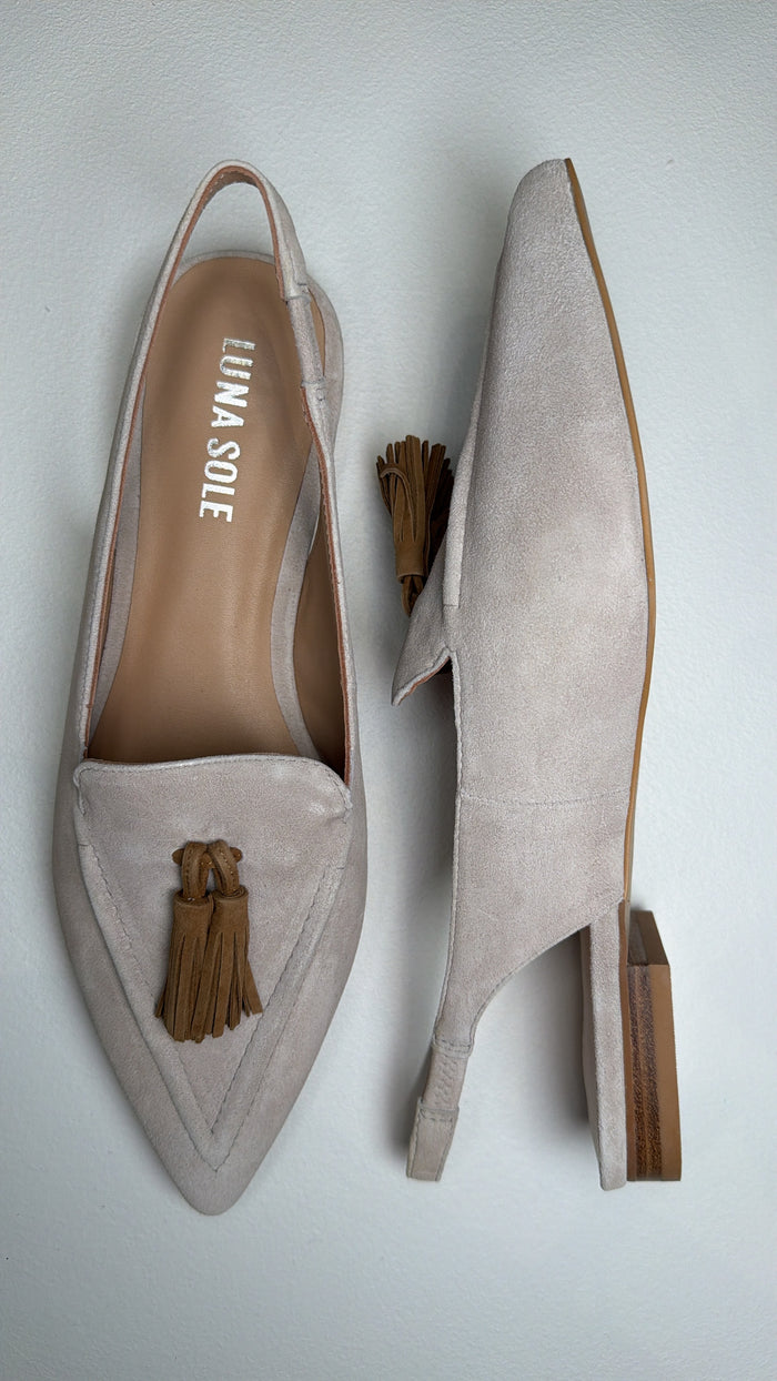Luna Sole Piper - Creme/Brown Suede