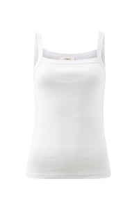 Sophie Rib Singlet - White