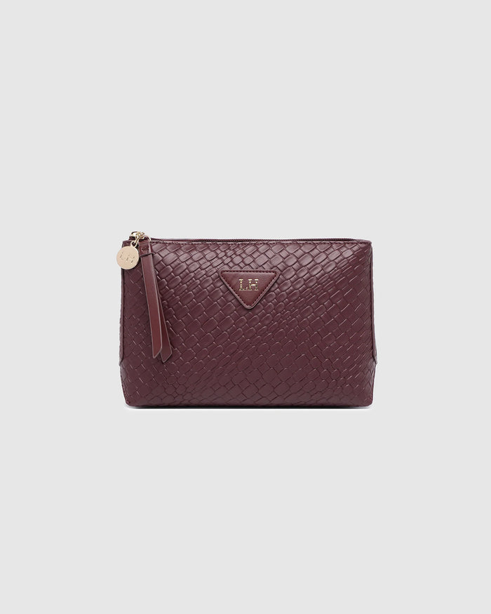 Carlo Makeup Bag - Burgundy