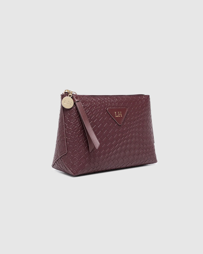 Carlo Makeup Bag - Burgundy