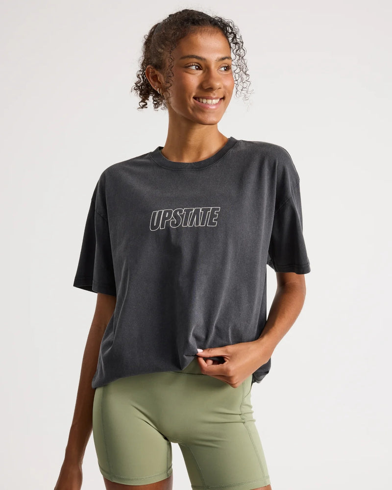 Thrive Tee - Black Snow Wash Keyline Stack