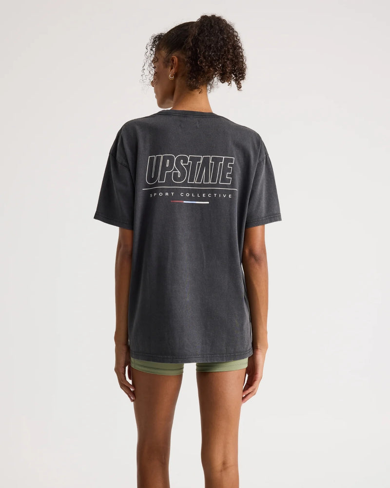 Thrive Tee - Black Snow Wash Keyline Stack