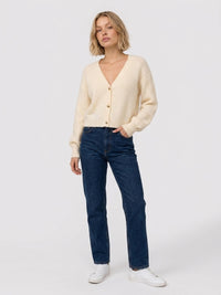 Shell Cashmere Cardigan - Cream