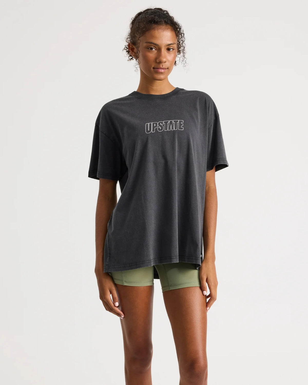 Thrive Tee - Black Snow Wash Keyline Stack