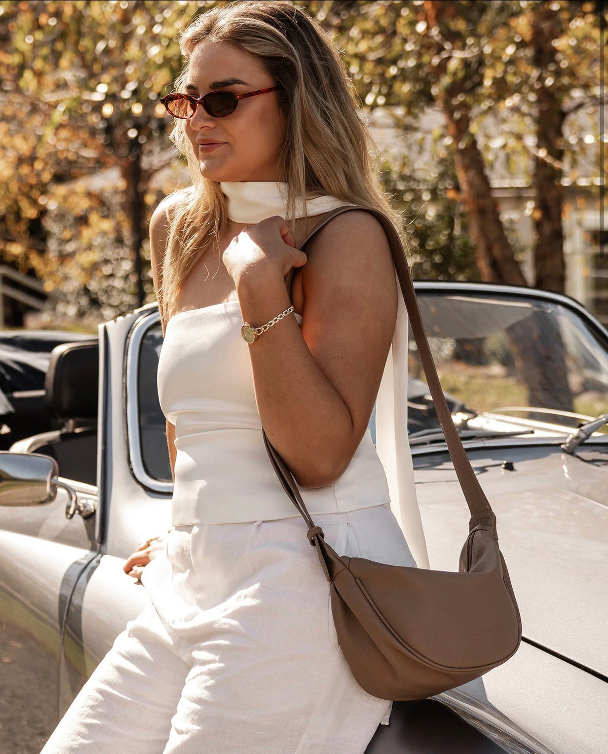 Sylvia Crossbody Bag - Mocha