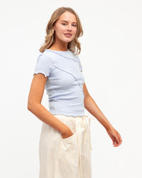 Sita Short Sleeve Tee - Soft Blue