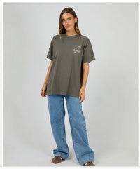 Cherry Pie Relaxed Tee - Charcoal