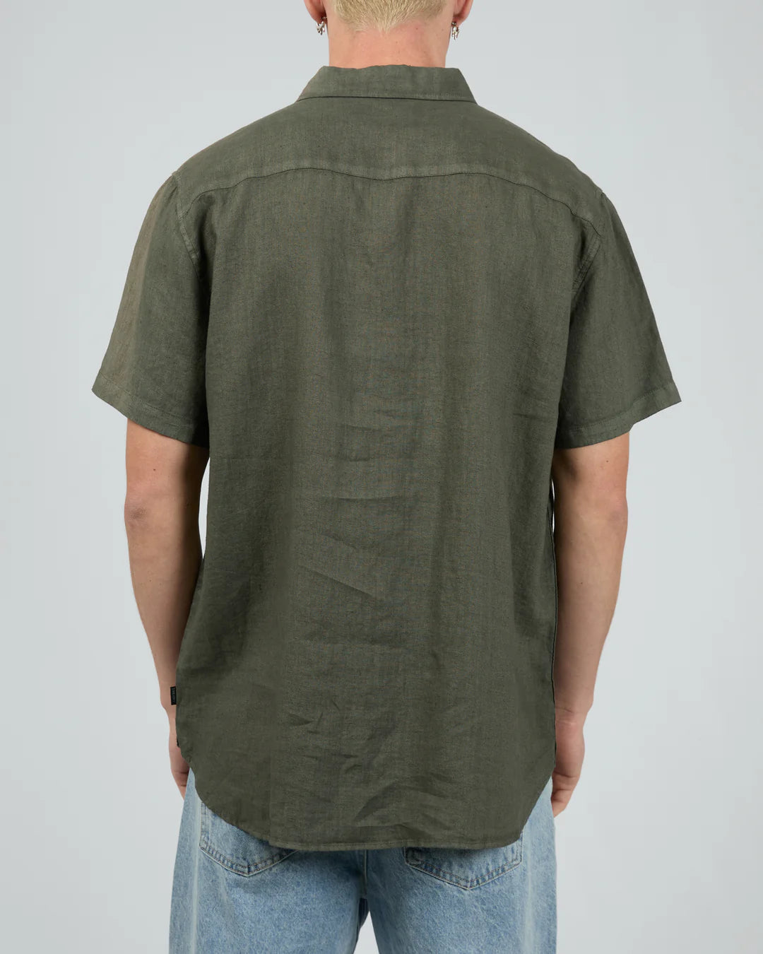 Linen Short Sleeve Shirt II - Khaki