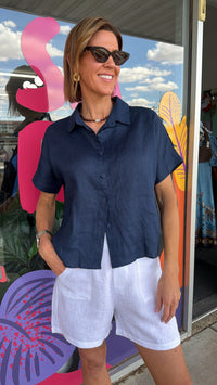 Bronte Shirt - Navy