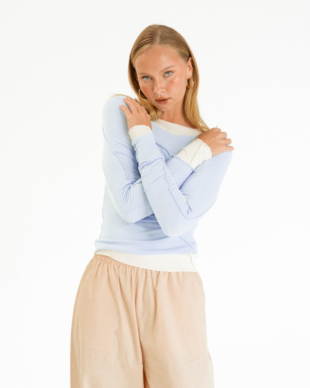 Sita Long Sleeve Top - Blue