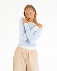 Sita Long Sleeve Top - Blue