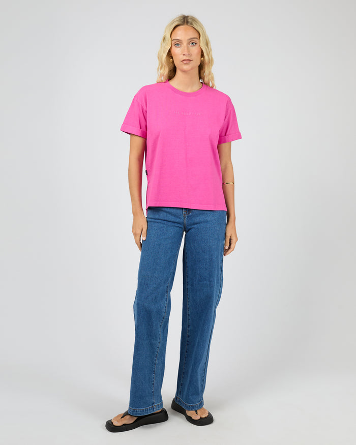 AAE Washed Tee - Fuchsia