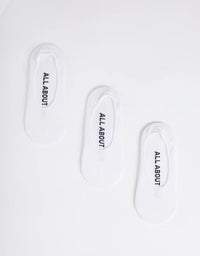 AAE 3 Pack Sockettes - White. All About Eve