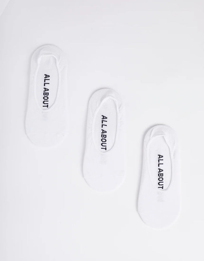 AAE 3 Pack Sockettes - White. All About Eve
