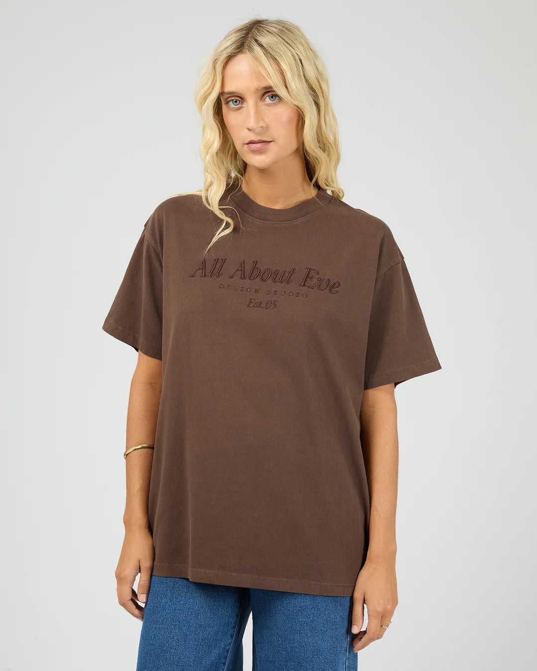 AAE Timeless Tee - Brown. All About Eve
