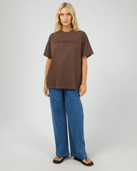 AAE Timeless Tee - Brown. All About Eve