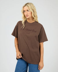 AAE Timeless Tee - Brown. All About Eve
