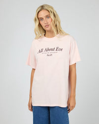 AAE Timeless Tee - Pink. All About Eve