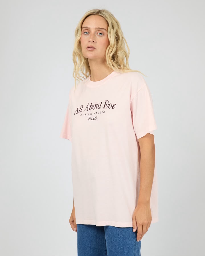 AAE Timeless Tee - Pink. All About Eve