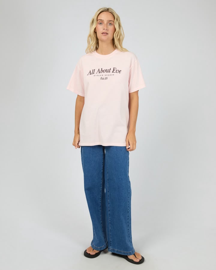 AAE Timeless Tee - Pink. All About Eve