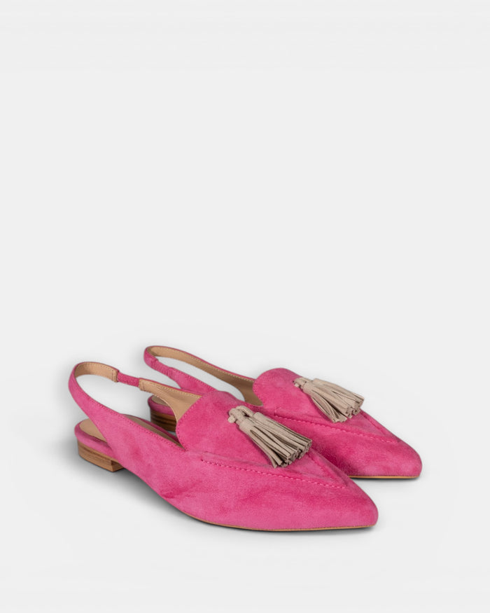 Luna Sole Piper - Fuchsia/Pale Pink Suede
