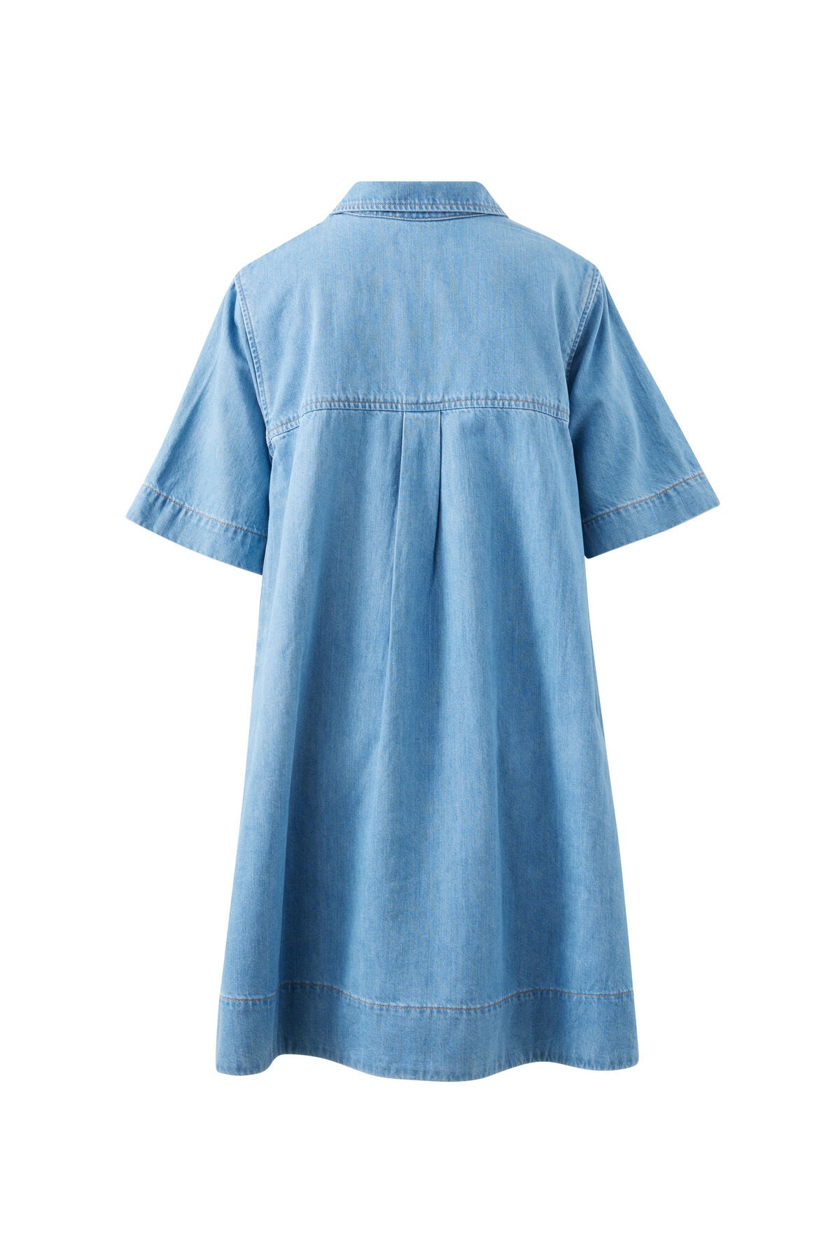 Milly Short Sleeve Mini Dress - Vintage Blue