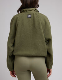 Active Teddy Zip 1/4 - Khaki