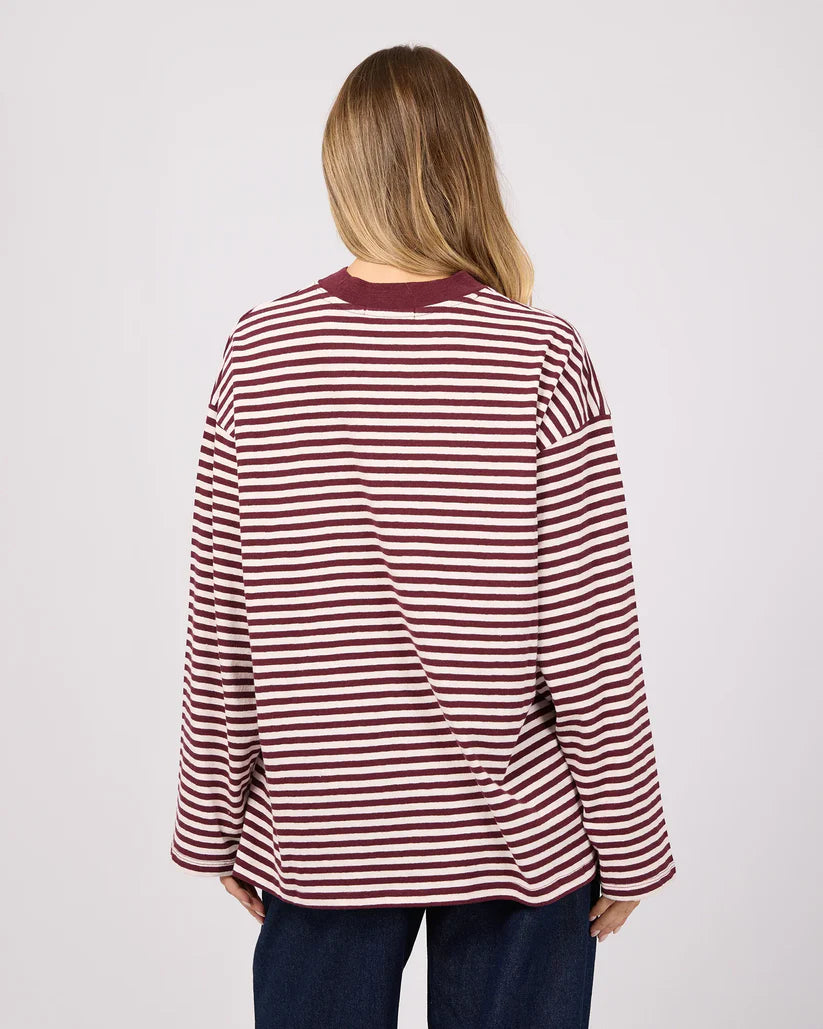 Paloma LS Stripe Tee - Port