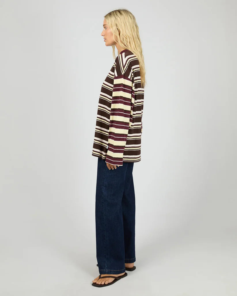 Pippa LS Stripe Tee - Yellow