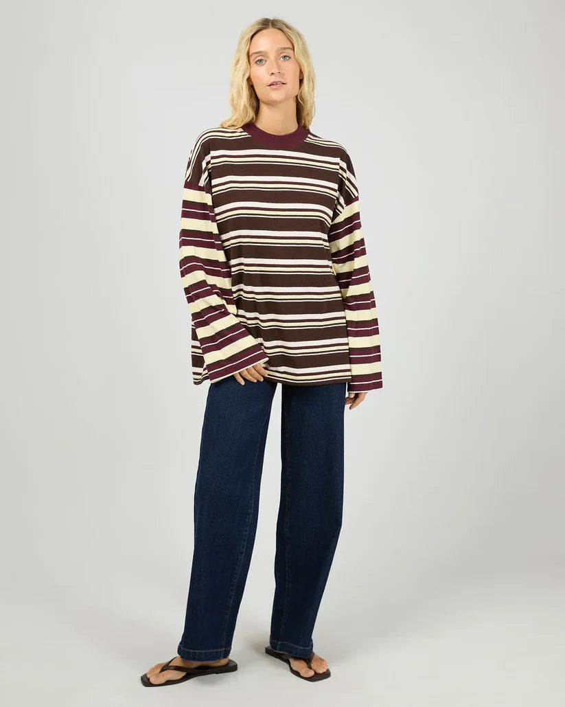 Pippa LS Stripe Tee - Yellow