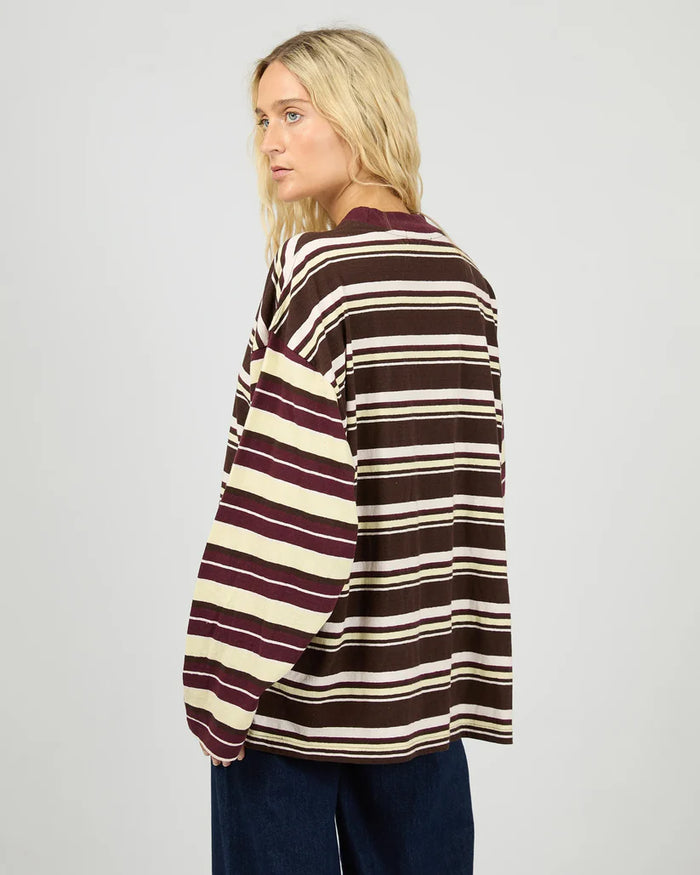 Pippa LS Stripe Tee - Yellow