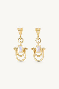 Allegra Moonstone Gold Earrings